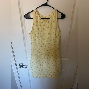 Vintage Old Navy Yellow Floral Mini Dress
